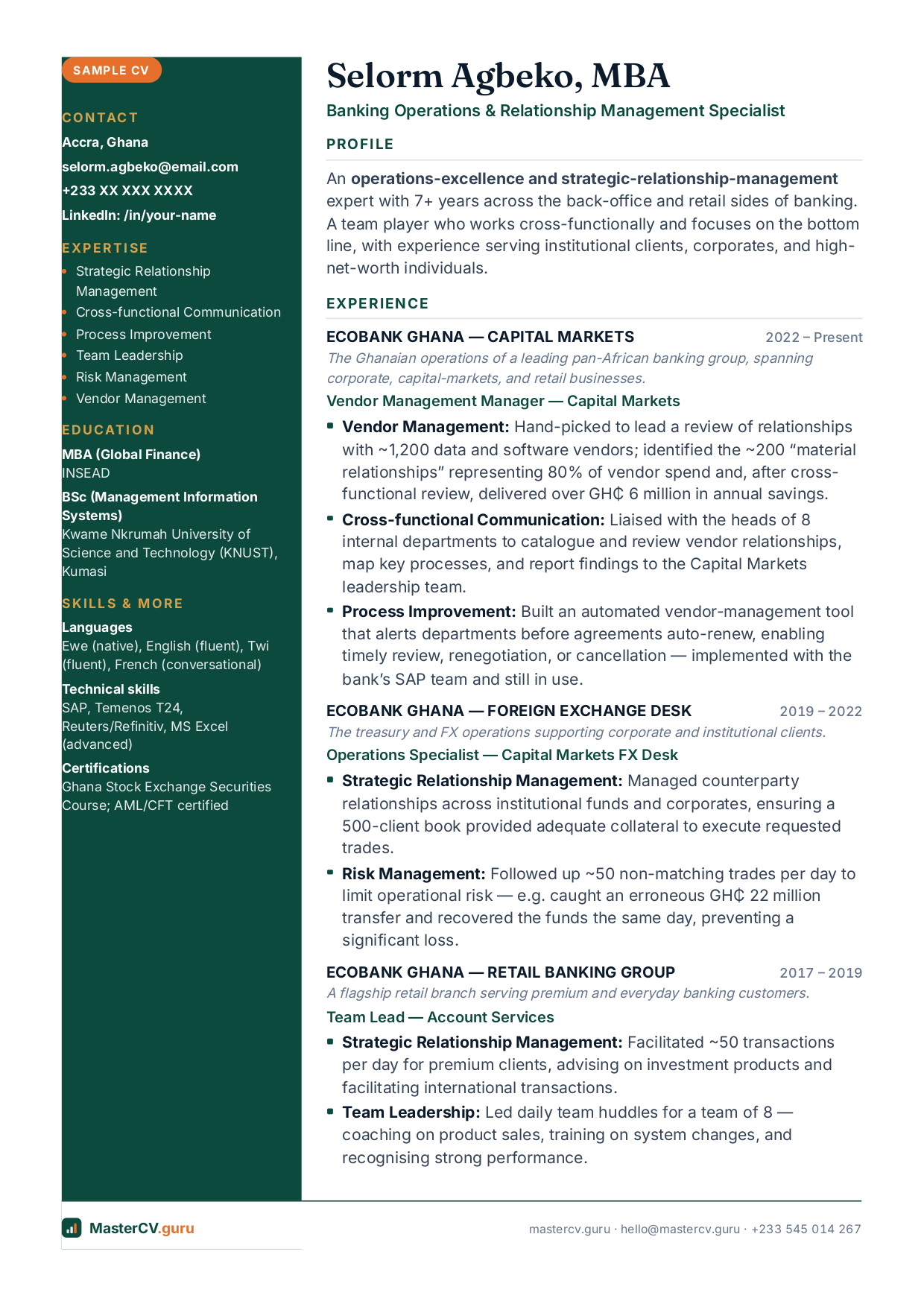 Banking Operations Specialist (MBA) preview